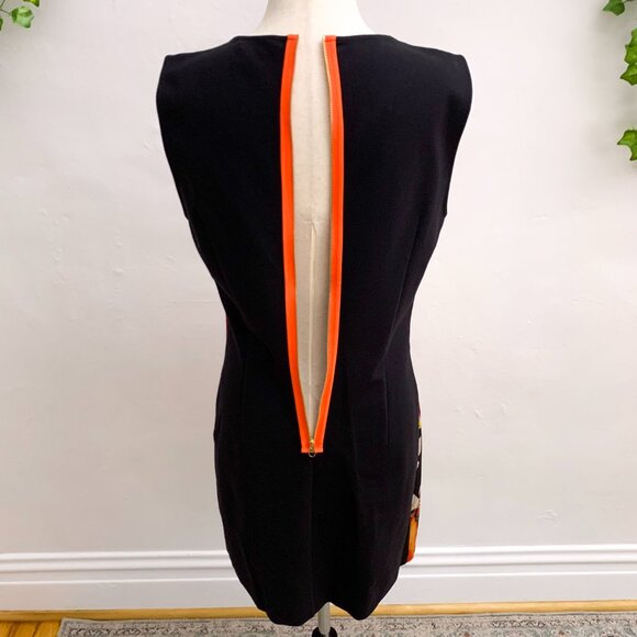 Ted Baker London Orange Toucan Tropical Print Dress Small Medium - Picture 8 of 12